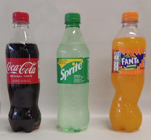 Cola, Fanta, Sprite 0,5l